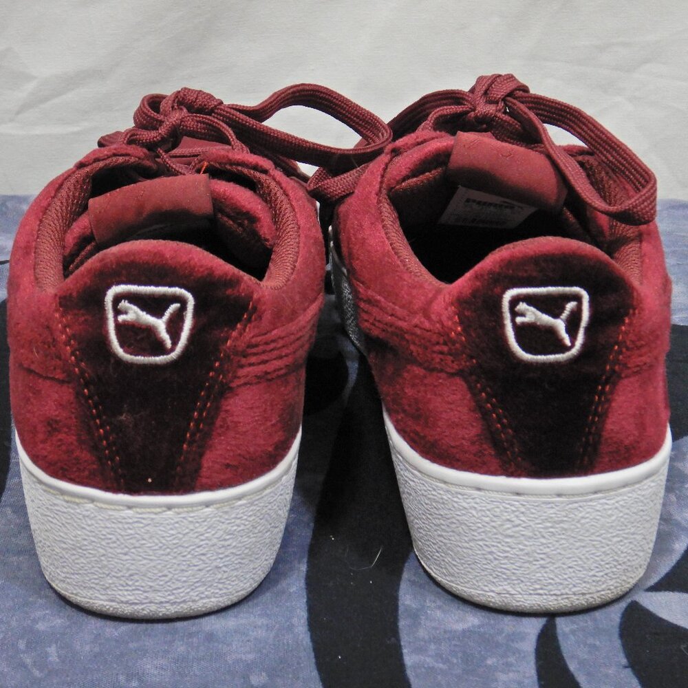 Red Velvet Puma Platform Sneakers - Picture 7 of 13
